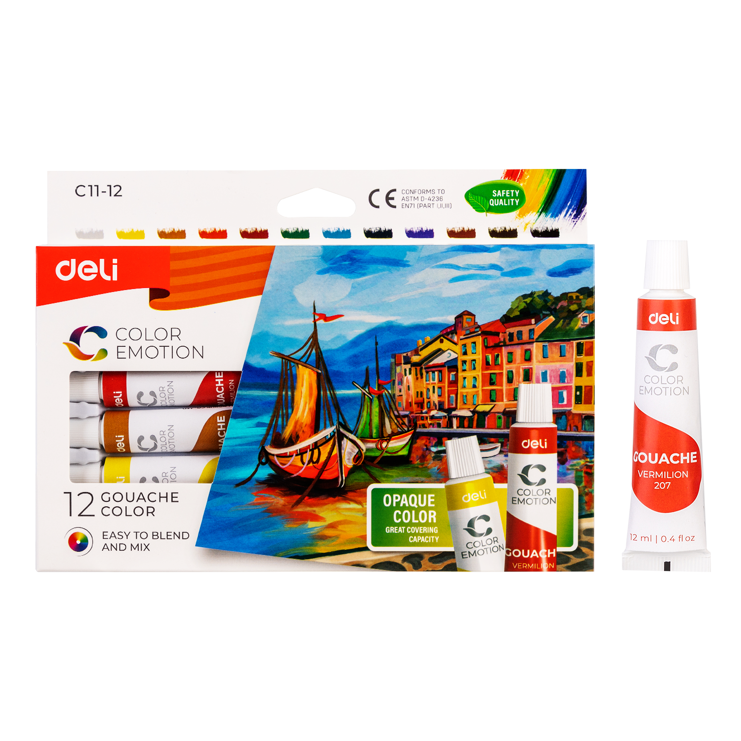 TEMPERA 12 CULORI 12ML DELI TEMPERA 12 CULORI 12ML DELI